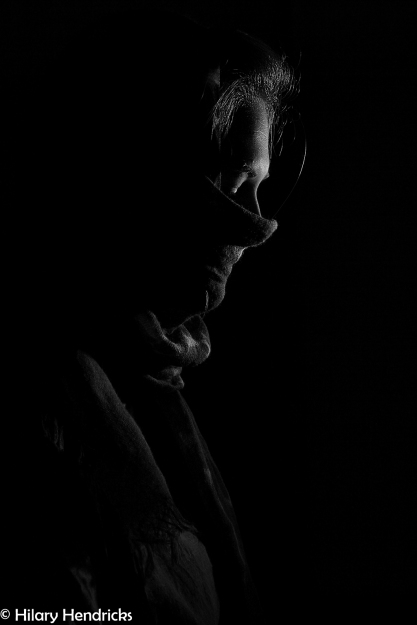  Profile, Portrait, Studio Quality Invisible Black Background, Black and White